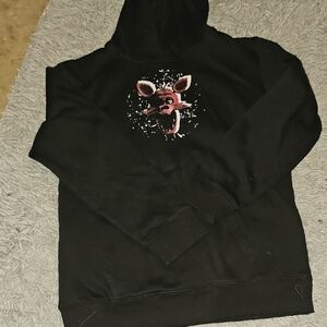 Black Hoodie with FNAF Foxy Graphic